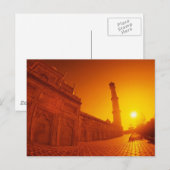 Taj Mahal Sunset Briefkaart (Voorkant / Achterkant)