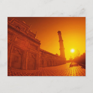 Taj Mahal Sunset Briefkaart