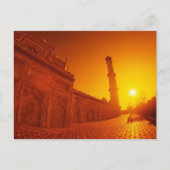 Taj Mahal Sunset Briefkaart (Voorkant)