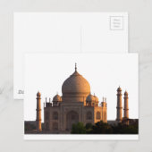 Taj Mahal Sunset Briefkaart (Voorkant / Achterkant)
