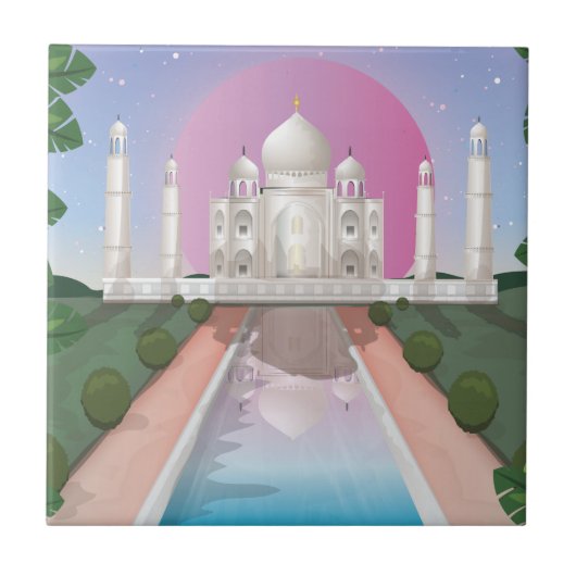 Taj Mahal Tegeltje (Voorkant)