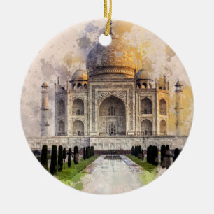 Taj Mahal uit Liefde wordt gebouwd die Keramisch Ornament
