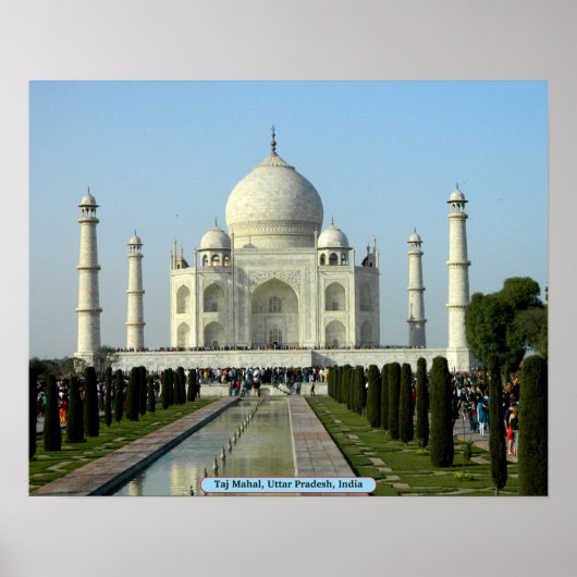 Taj Mahal, Uttar Pradesh, India Poster (Voorkant)