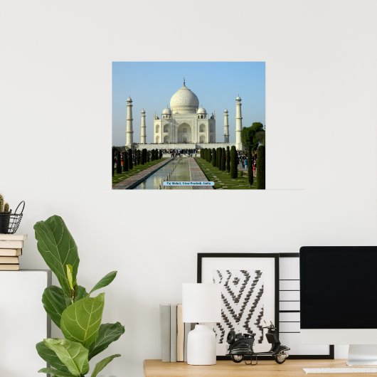 Taj Mahal, Uttar Pradesh, India Poster (Thuiskantoor)