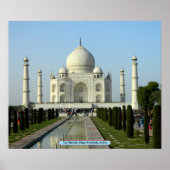 Taj Mahal, Uttar Pradesh, India Poster (Voorkant)