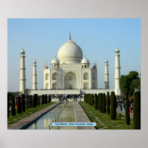 Taj Mahal, Uttar Pradesh, India Poster