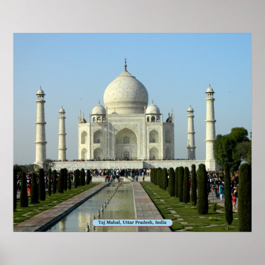 Taj Mahal, Uttar Pradesh, India Poster (Voorkant)