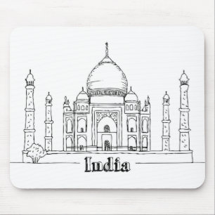 Taj Mahal Vacation Drawing Vacation Art Traveling Muismat
