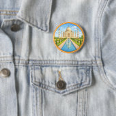 Taj Mahal van India Ronde Button 5,7 Cm (In situ)