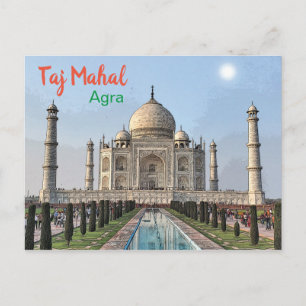 Taj Mahal van Indië Briefkaart