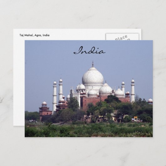 taj mahal verre briefkaart (Voorkant / Achterkant)
