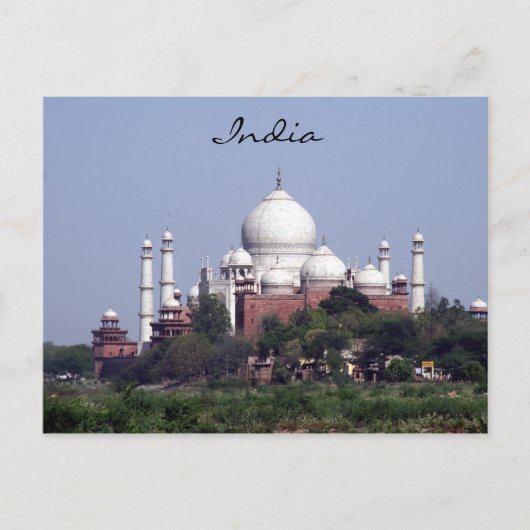 taj mahal verre briefkaart (Voorkant)
