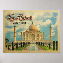 Taj Mahal Vintage Travel India