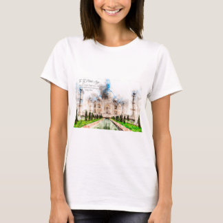 Taj Mahal Watercolor T-shirt