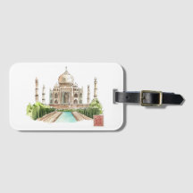 Taj Mahal Waterverf Art Print Iconische Indiase De