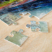 Taj Mahal Waterverf gekleurd Legpuzzel (Zijkant)