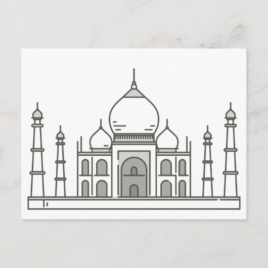 Taj Mahal World-landmerken Briefkaart (Voorkant)