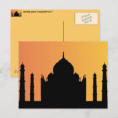 Taj Majal Briefkaart (Voorkant / Achterkant)