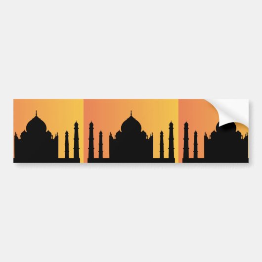 Taj Majal Bumpersticker (Voorkant)