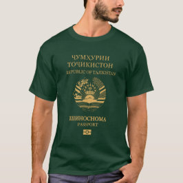 Tajikistan passport t-shirt