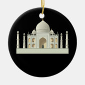 Tajmahal 3D geprint Keramisch Ornament (Voorkant)