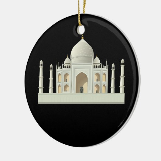 Tajmahal 3D geprint Keramisch Ornament (Links)