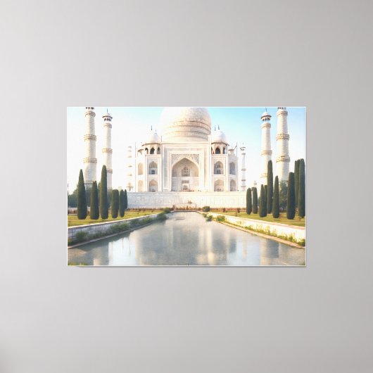 tajmahal is een soort van liefde canvas afdruk (Voorkant)
