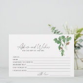 Tak eikels - advies en wensen vrijgezellenfeest briefpapier (Staand voorkant)