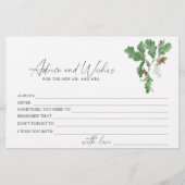 Tak eikels - advies en wensen vrijgezellenfeest briefpapier (Voorkant)