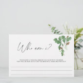 Tak eikels - Wie ben ik vrijgezellenfeest spel Briefpapier (Staand voorkant)