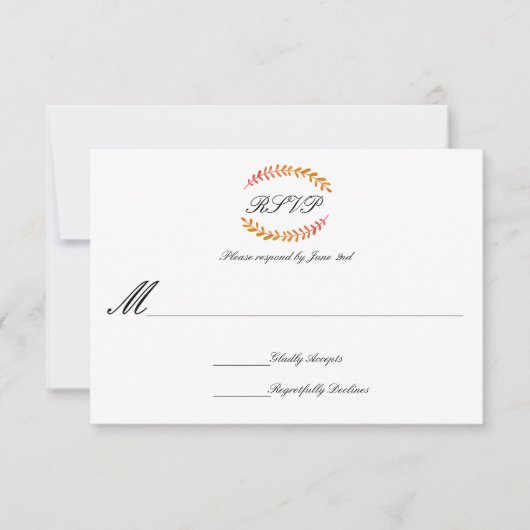 Tak Herfst Wreath - 3x5 RSVP (Voorkant)