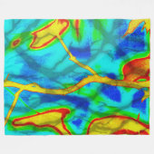 Tak in Vette kleur Fleece Deken (Voorkant (Horizontaal))