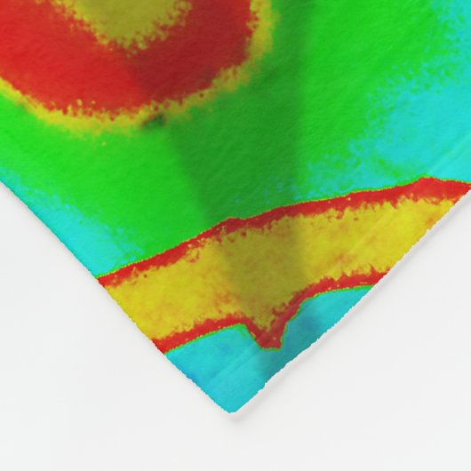 Tak in Vette kleur Fleece Deken (Hoek)