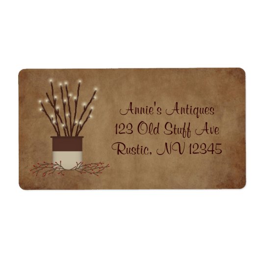 Tak lamplabel etiket (Voorkant)