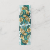 Tak met gouden bladeren Ginko Biloba Afsprakenkaart (Buitenkant ongevouwen)