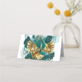 Tak met gouden bladeren Ginko Biloba Afsprakenkaart (Achterkant)