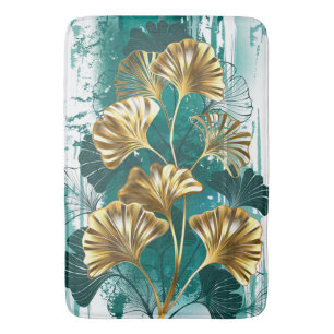 Tak met gouden bladeren Ginko Biloba Badmat