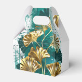 Tak met gouden bladeren Ginko Biloba Bedankdoosjes (Achterkant)