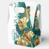 Tak met gouden bladeren Ginko Biloba Bedankdoosjes (Geopend)