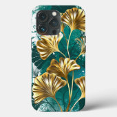 Tak met gouden bladeren Ginko Biloba Case-Mate iPhone Case (Achterkant)