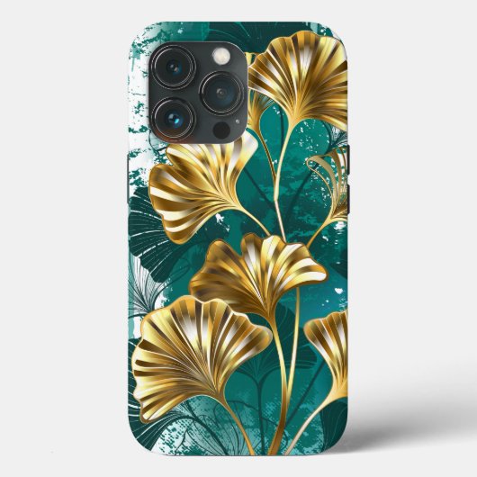 Tak met gouden bladeren Ginko Biloba Case-Mate iPhone Case (Achterkant)