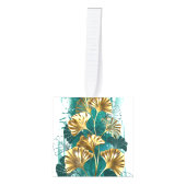 Tak met gouden bladeren Ginko Biloba Decoratie (Voorkant)