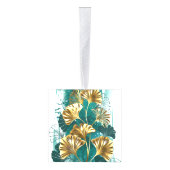 Tak met gouden bladeren Ginko Biloba Decoratie (Rechts)