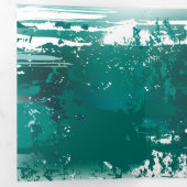 Tak met gouden bladeren Ginko Biloba Drieluik Uitnodiging (Binnenzijde eerst)