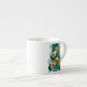 Tak met gouden bladeren Ginko Biloba Espresso Kop (Voorkant rechts)