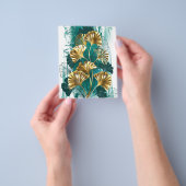 Tak met gouden bladeren Ginko Biloba Flyer (Hand)