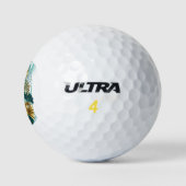 Tak met gouden bladeren Ginko Biloba Golfballen (Logo)