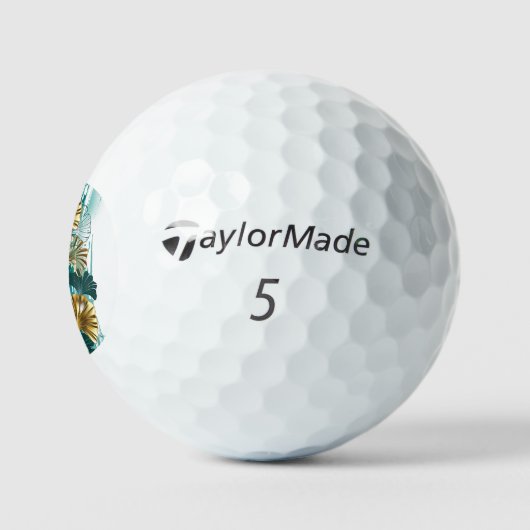 Tak met gouden bladeren Ginko Biloba Golfballen (Logo)