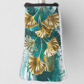 Tak met gouden bladeren Ginko Biloba Golfheadcover (Draai 90)