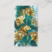 Tak met gouden bladeren Ginko Biloba Informatiekaartje (Voorkant)